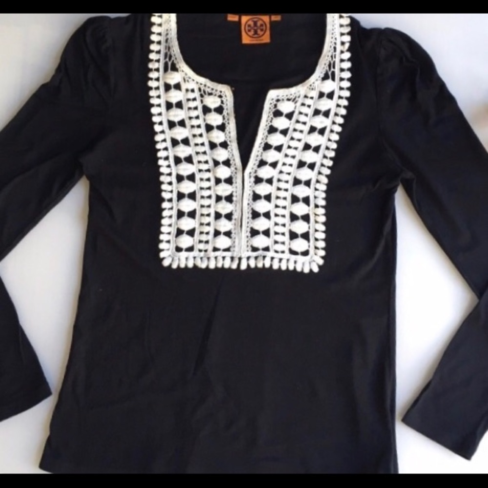 Tory Burch embroidered top + GWP!